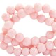 Opaque glass beads 6mm Blossom pink